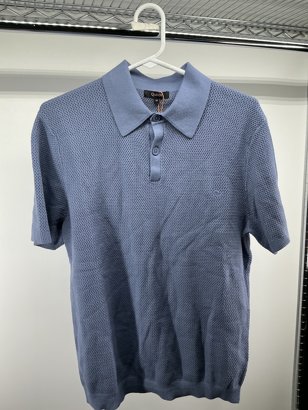 100% Organic Cotton Mesh Stitch Polo - Slim Fit